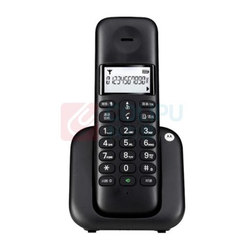 摩托罗拉 MOTOROLA 无绳电话机 T302C 一拖一子母机 (黑色)