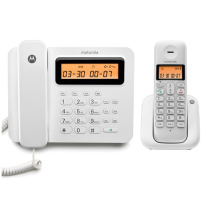摩托罗拉 MOTOROLA 数字无绳电话机 C2601C 一拖一 子母机 (白色)