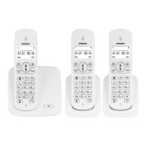 飞利浦 PHILIPS 无绳电话机 DCTG186(1+2) (白色) 一拖二
