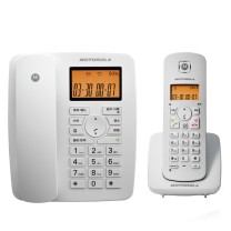 摩托罗拉 MOTOROLA 无绳电话机 C4200C 一拖一子母机 (白色)