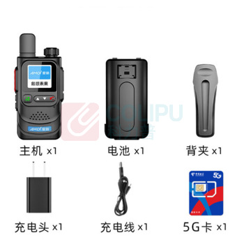 夏新 Amoi 公网对讲机5000公里不限距离4G全国通插卡户外自驾游车队工地酒店民用手台(含三年年费) HX-H6