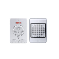 德顺 窗口双向对讲机 DS-236-10W 主机*1+10w塑料方形分机*1 (银色)