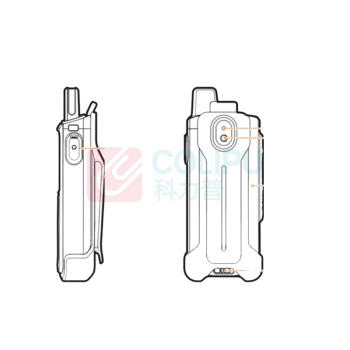 海能达 Hytera 对讲机 PNC380 B8 (Pro) 后置500W 4G音视频对讲