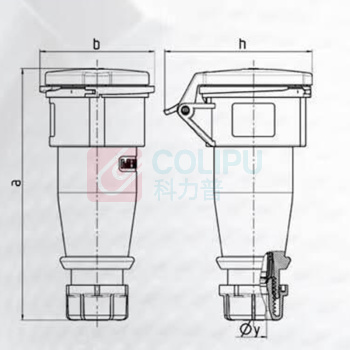 曼奈柯斯 连接器 订货号:510 220V 16A 3P IP44