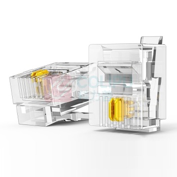 绿联 UGREEN 2芯电话水晶头 80105 50个/包