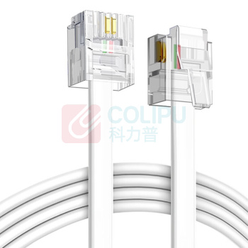 APESD 2芯扁线座机电话线 RJ11-RJ11 15米 (白色)