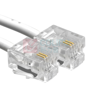 APESD 2芯扁线座机电话线 RJ11-RJ11 15米 (白色)