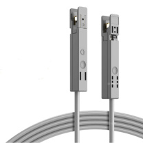 康沐 室内二芯110-110鸭嘴跳线 RJ110-RJ110 5米 (灰色)