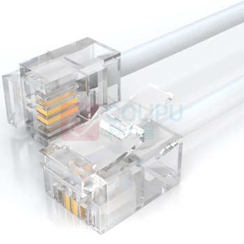 山泽 SAMZHE 电话线 2芯单股纯铜电话线 C28BWG-205C 成品电话线带水晶头 5米