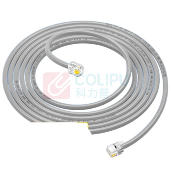 HAILE 电话线 HT-100-5M 2芯 5米 (灰色)