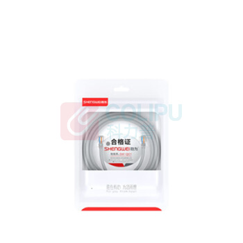 胜为 电话线 带水晶头成品线 ATC4050J 4芯单股纯铜, 5米