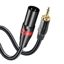迈科峰 音频线 3.5mm 转卡农母 2米