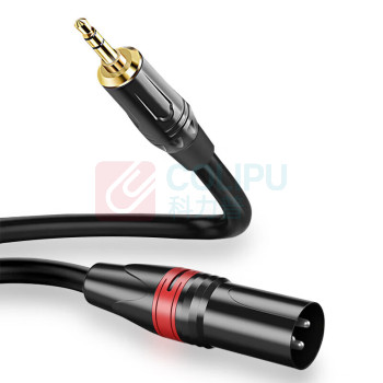迈科峰 音频线 3.5mm 转卡农母 2米