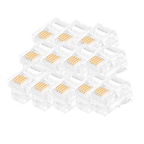 酷比客 L-CUBIC 电话水晶头 LCLNC3PLUG64 6P4C/100个/盒 (透明色)