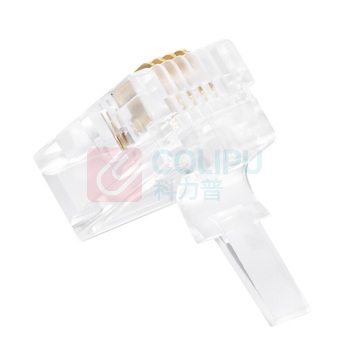 酷比客 L-CUBIC 电话水晶头 LCLNC3PLUG64 6P4C/100个/盒 (透明色)