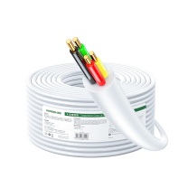 绿联 UGREEN 绿联4芯纯铜电话线 80104 100米 RJ11工程家装语音电话线