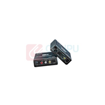 毕亚兹 多功能音频转换器 ZH228 同轴转光纤SPDIF转RCA莲花3.5AUX 小米电视接功放功放音箱响回音壁 D-A (黑色)
