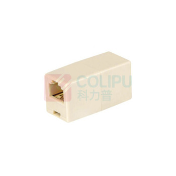 酷比客 L-CUBIC 电话直通头 LCLN3AFF64 6P4C (土黄色)