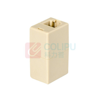 酷比客 L-CUBIC 电话直通头 LCLN3AFF64 6P4C (土黄色)