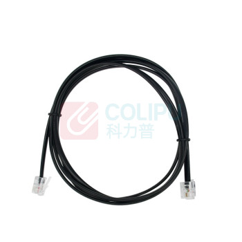 酷比客 L-CUBIC 两芯纯铜电话线 LCLN3TELBK-1.5M 1.5米 (黑色)