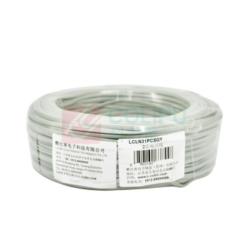 酷比客 L-CUBIC 2芯电话线 LCLN31PCSGY-100M 100米 (灰色)
