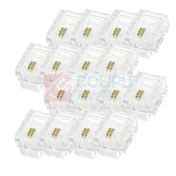 酷比客 L-CUBIC 电话水晶头 LCLNC3PLUG 6P2C/100个/盒 (透明色) 100只/盒(透明色)