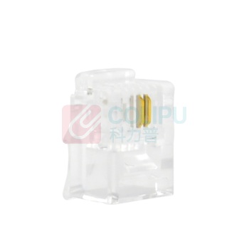 酷比客 L-CUBIC 电话水晶头 LCLNC3PLUG 6P2C/100个/盒 (透明色) 100只/盒(透明色)