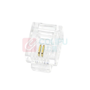 酷比客 L-CUBIC 电话水晶头 LCLNC3PLUG 6P2C/100个/盒 (透明色) 100只/盒(透明色)