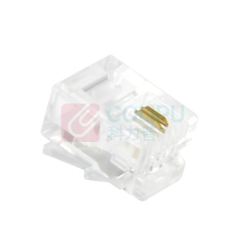 酷比客 L-CUBIC 电话水晶头 LCLNC3PLUG 6P2C/100个/盒 (透明色) 100只/盒(透明色)