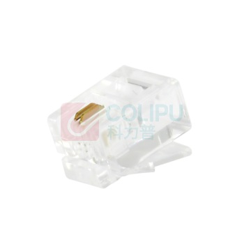酷比客 L-CUBIC 电话水晶头 LCLNC3PLUG 6P2C/100个/盒 (透明色) 100只/盒(透明色)
