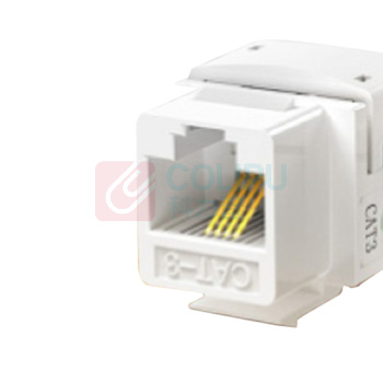 绿联 UGREEN 电话语音模块 CAT3电话线面板模块 RJ11镀金4芯电话通信插座 电话线连接器 80184 NW145 单个装