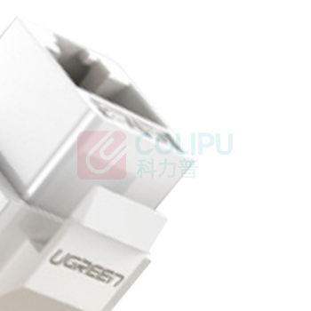 绿联 UGREEN 电话语音模块 CAT3电话线面板模块 RJ11镀金4芯电话通信插座 电话线连接器 80184 NW145 单个装