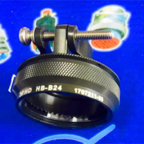 航电 工业连接器尾附件 HB-B24 配合连接器使用 (军绿色) 1、直夹线式 2、材质铝合金镀铬 3、采用24号壳体