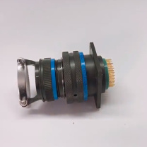 航电 工业连接器 JY27466T25B35PA 非密封型 (军绿色) 1.表面：铝合金镀军绿镉 2.接触件类型：插针 3.键位变换：A