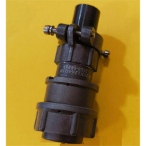 航电 工业连接器 2PX18K4Q5B (金属本色) 1.接触件数量：24 2.直式非屏蔽尾针 3.接触件排列组合号：1