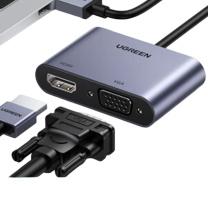 绿联 UGREEN USB3.0转HDMI/VGA转换器 20518 