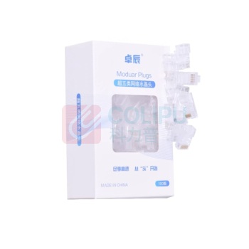 卓辰 超五类网络水晶头 ZC-5P 100颗/盒