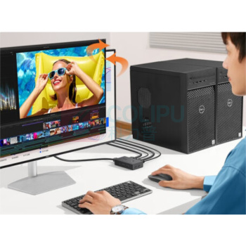 绿联 UGREEN HDMI2.0 二进一出切换器 PC+ABS款 CM571