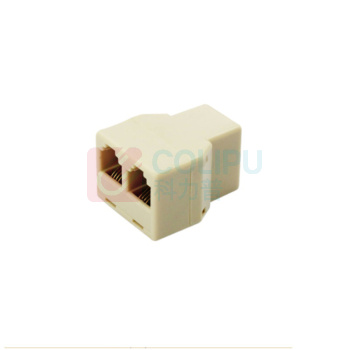 酷比客 L-CUBIC 电话线转接盒 LCLN3A12FF64 6P4C (土黄色)