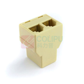 酷比客 L-CUBIC 电话线转接盒 LCLN3A12FF64 6P4C (土黄色)