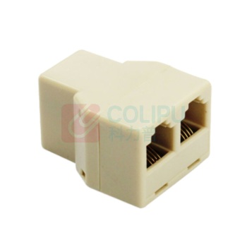 酷比客 L-CUBIC 电话线转接盒 LCLN3A12FF64 6P4C (土黄色)