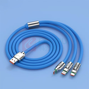 努师傅 【120W】快充数据线 NSF-31 长度1.2米 (多色可选) 三合一充电线6A一拖三 安卓苹果小米华为