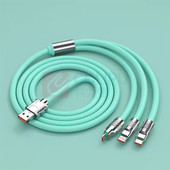 努师傅 【120W】快充数据线 NSF-31 长度1.2米 (多色可选) 三合一充电线6A一拖三 安卓苹果小米华为