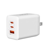 忆捷 EAGET 便携氮化镓三口充电器 EA6501 65W