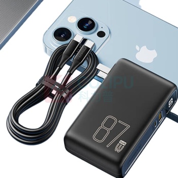 品胜 PISEN 充电宝87W氮化镓快充带插头 TS-D319 10000mAh