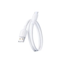 山泽 SAMZHE USB-A to Type-C充电数据线 AC201-2 3A 1米 (白色) PVC外被
