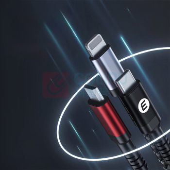 忆捷 EAGET 三合一快充数据线 EC011 (混色)