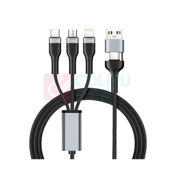 魔元 二拖三快充线 C06 1.8米100W