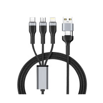 魔元 二拖三快充线 C06 1.8米100W