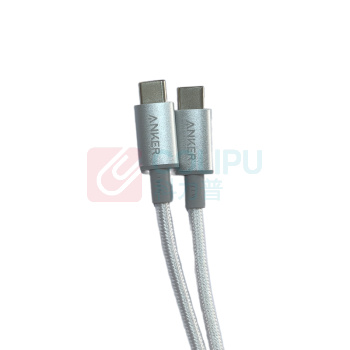 安克 ANKER 双头Type-c数据线 A8757 100W 1.8米 (白色)